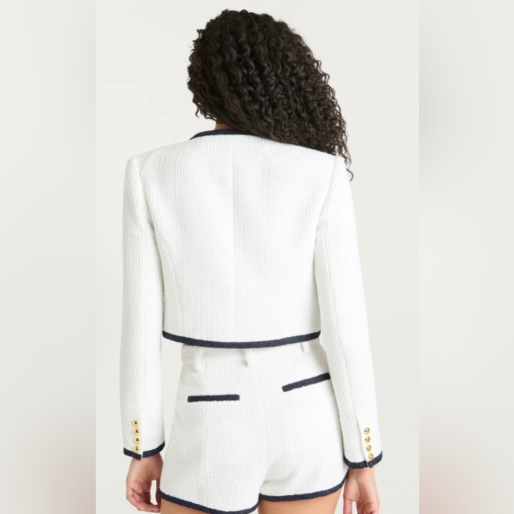 CINQ À SEPT Auden Cropped Jacket Sz 14 - Picture 2 of 4